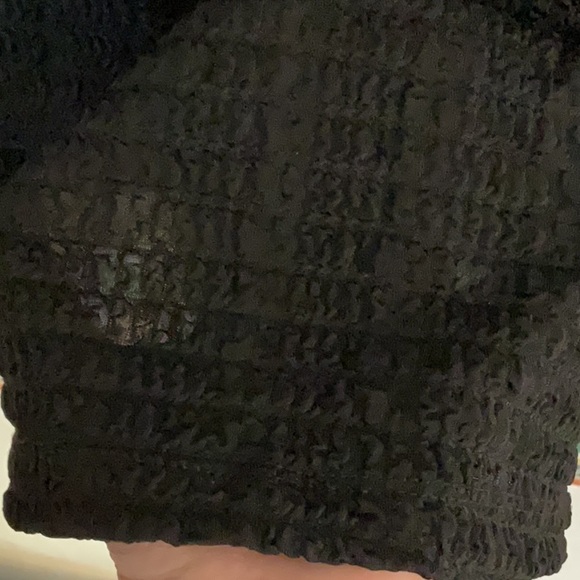 Philosophy Textured Short Sleeve Button Up Top, Size 3X, Black, NWT - Picture 6 of 12